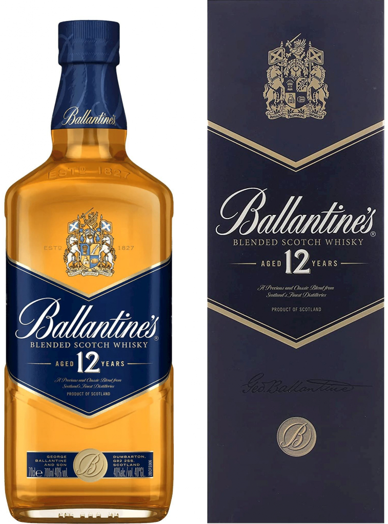 Ballantine’s 12y 40% 0,7 l (čistá fľaša)