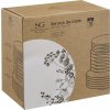 Secret de Gourmet Porcelánové nádobí pro 6 osob BÍLÝ KVĚTINOVÝ VZOR, 18 kusů Secret de Gourmet Porcelánové nádobí pro 6 osob BÍLÝ KVĚTINOVÝ VZOR, 18 kusů