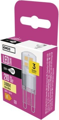 Emos LED žiarovka Classic JC G9 1,9 W 22 W 210 lm teplá biela