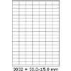 CDRmarket ETR0ECO3032A4100 samolepiace etikety 30 x 15 mm, 133 etiket, A4, 100 listů, biela CDRmarket ETR0ECO3032A4100 samolepiace etikety 30 x 15 mm, 133 etiket, A4, 100 listů, biela