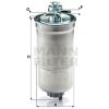 MANN-FILTER Palivový filter WK853/3x MANN-FILTER Palivový filter WK853/3x