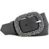 Čierny dámsky kožený opasok GDP94