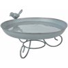 Esschert Design Stojanové vtáčie napájadlo METY 21,5 cm sivé Esschert Design Stojanové vtáčie napájadlo METY 21,5 cm sivé