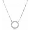 Agato Jemný strieborný náhrdelník krúžok AGT-N038W