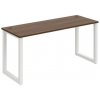 Pracovný stôl UNI O, 160x75,5x60 cm, orech/biela Pracovný stôl UNI O, 160x75,5x60 cm, orech/biela