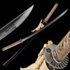Japan Swords katana Tsunami White Japanese Sword - T-10 Carbon Steel, Real Choji Hamon, Yokote Japan Swords katana Tsunami White Japanese Sword - T-10 Carbon Steel, Real Choji Hamon, Yokote
