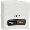 Unica - Dvojitý nabíjací USB konektor A+C 18W, 2.4A, 2M, Biely Unica - Dvojitý nabíjací USB konektor A+C 18W, 2.4A, 2M, Biely