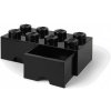 LEGO úložný box so šuplíkmi 250x500x180mm - čierny (LEGO40061733) LEGO úložný box so šuplíkmi 250x500x180mm - čierny (LEGO40061733)