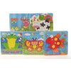 Drevené puzzle zvieratká na podložke Drevené puzzle zvieratká na podložke