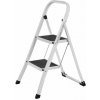 Skladacie oceľové schodíky, biele, nosnosť 150 kg, 86×44×4,5 Skladacie oceľové schodíky, biele, nosnosť 150 kg, 86×44×4,5