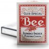 Bicycle Bee Jumbo index na poker Červená Bicycle Bee Jumbo index na poker Červená