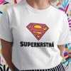 Tričko s potlačou SUPERKRSTNÁ Pánsky Biela 3XL Tričko s potlačou SUPERKRSTNÁ Pánsky Biela 3XL