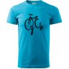 Cycle bicykel - Klasické pánske tričko vyššej gramáže - L ( Svetlý tyrkys ) Cycle bicykel - Klasické pánske tričko vyššej gramáže - L ( Svetlý tyrkys )