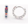 KA E4712 - Strieborné náušnice kameňové krúžky KA E4712 - Strieborné náušnice kameňové krúžky