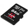 Goodram Micro Secure Digital Card, 64GB, micro SDXC, IR-M3AA-0640R12, UHS-I U3, s adaptérom Goodram Micro Secure Digital Card, 64GB, micro SDXC, IR-M3AA-0640R12, UHS-I U3, s adaptérom