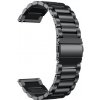 eses Masívny celokovový náhradný remienok pre smart hodinky 20 mm Farba: čierna