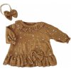 Mušelínové šatôčky s hviezdičkami + čelenka Z&Z, škoricová 86 (12-18m) Mušelínové šatôčky s hviezdičkami + čelenka Z&Z, škoricová 86 (12-18m)