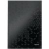 Záznamová kniha Leitz WOW A4 80 listov linajková čierna Záznamová kniha Leitz WOW A4 80 listov linajková čierna