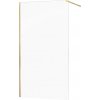MEXEN/S - KIOTO Sprchová zástena WALK-IN 50x200 cm 8 mm, zlatá, transparent 800-050-101-50-00 MEXEN/S - KIOTO Sprchová zástena WALK-IN 50x200 cm 8 mm, zlatá, transparent 800-050-101-50-00