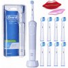 Elektrická zubná kefka Oral-B Vitality 100 Biela s 9 hlavicami Elektrická zubná kefka Oral-B Vitality 100 Biela s 9 hlavicami