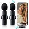 SET Bezdrôtový mikrofón na smartfón 2x s transmittrom s USB-C + Klip + 360° nahrávanie SET Bezdrôtový mikrofón na smartfón 2x s transmittrom s USB-C + Klip + 360° nahrávanie