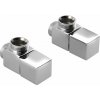 Sapho CUBE pripojovacia sada ventilov ručná rohová, chróm CP4010S Sapho CUBE pripojovacia sada ventilov ručná rohová, chróm CP4010S