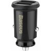 NONAME Baseus CCALL-ML01 Grain Nabíjačka do Autá 15.5W 2x USB Black 6953156276512 NONAME Baseus CCALL-ML01 Grain Nabíjačka do Autá 15.5W 2x USB Black 6953156276512