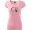 Nemecký ovčiak v srdci - Dámske tričko Pure - S ( Ružová ) Nemecký ovčiak v srdci - Dámske tričko Pure - S ( Ružová )