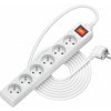 Predlžovací kábel AlzaPower predlžovací prívod 230V 6 zásuviek 2m s vypínačom biely (APW-LV-A20F1W) Predlžovací kábel AlzaPower predlžovací prívod 230V 6 zásuviek 2m s vypínačom biely (APW-LV-A20F1W)