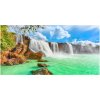 Foto obraz sklo tvrzené kaskáda 100x50 cm Foto obraz sklo tvrzené kaskáda 100x50 cm