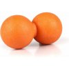 Sportago Masážny TPE dvojmíček 12*6 cm oranžová