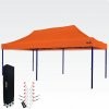 BRIMO Nepremokavý Párty Stan 3x6m Bezstarostná Oslava pod 16,5m² Strechou bez 3 stien Oranžová 28