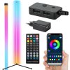 Podlahová rohová RGB LED lampa, s ovladačem Podlahová rohová RGB LED lampa, s ovladačem