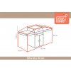 Obal na gril 155x65x110cm Winza Obal na gril 155x65x110cm Winza