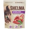 Shelma Bezobilné krmivo pre sterilizované mačky bohaté na čerstvú hovädzinu 0,75 kg