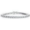 DF Dámsky tenisový náramok 6507 z bieleho zlata, s laboratórnymi diamantmi S