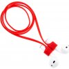 AppleMix Šnúrka / úchyt pre Apple AirPods - s magnetmi na pripojenie - silikónová - červená AppleMix Šnúrka / úchyt pre Apple AirPods - s magnetmi na pripojenie - silikónová - červená