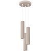 Sollux Lighting Závesné svietidlo Karbon, 3x tmavobéžové hliníkové tienidlo, o Sollux Lighting Závesné svietidlo Karbon, 3x tmavobéžové hliníkové tienidlo, o