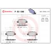 Sada brzdových platničiek, vždy 4 kusy v sade BREMBO P 83 080X (P83080X)