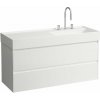 Laufen Lani skrinka 118x45x51.5 cm závesná kúpeľňová skrinka pod umývadlo biela H4039821122601 Laufen Lani skrinka 118x45x51.5 cm závesná kúpeľňová skrinka pod umývadlo biela H4039821122601