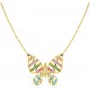 Náhrdelník motý'l SAVICKI: žlté zlato, diamanty, čierne diamanty, ružové safíry - SAVMAYN-LBR-1396 Náhrdelník motý'l SAVICKI: žlté zlato, diamanty, čierne diamanty, ružové safíry - SAVMAYN-LBR-1396