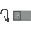 STRONG K-StrongSinks S3 Set drez Zala 860x500mm granit šedá + Batéria Garonne čierna STRONG K-StrongSinks S3 Set drez Zala 860x500mm granit šedá + Batéria Garonne čierna
