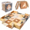 INKA Hracia podložka z puzzle 143x143x1cm 36 dielikov dinosaurus sivá béžová čierna hnedá INKA Hracia podložka z puzzle 143x143x1cm 36 dielikov dinosaurus sivá béžová čierna hnedá