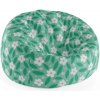 Sablio Sedací vak Cocoon Biele kvety s lístkami - 115 x 75 x 45 cm Sablio Sedací vak Cocoon Biele kvety s lístkami - 115 x 75 x 45 cm