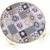 Bellatex Dita okrúhly hladký 79/408 Rozmer průměr 40 cm Šedá,Béžová,Vínová Bellatex Dita okrúhly hladký 79/408 Rozmer průměr 40 cm Šedá,Béžová,Vínová