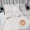 Biante Mušelínové posteľné obliečky MSN-084 Safari zvieratká na krémovo bielom Predĺžené 140x220 a 70x90 cm Biante Mušelínové posteľné obliečky MSN-084 Safari zvieratká na krémovo bielom Predĺžené 140x220 a 70x90 cm