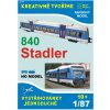 Papierový model - Motorová jednotka Stadler 840 Papierový model - Motorová jednotka Stadler 840