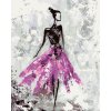 ZUTY Maľovanie podľa čísel ABSTRAKTNÁ MLADÁ BALETKA Rámovanie bez rámu a bez vypnutia plátna Rozmer 80 x 100 cm