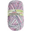 BELLATEX Priadza Terezka multi 50 g - 251 biela, ružová, šedá