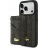 Lacoste PVC Blend MagSafe zadný kryt + Peněženka pre iPhone 17 Pro Max Brown